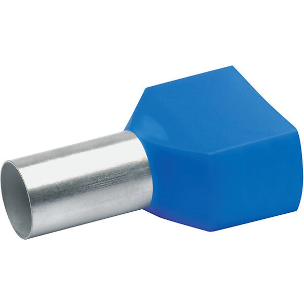 Klauke Zwillings-Aderendhülse 2x16qmm bl isol. 87714